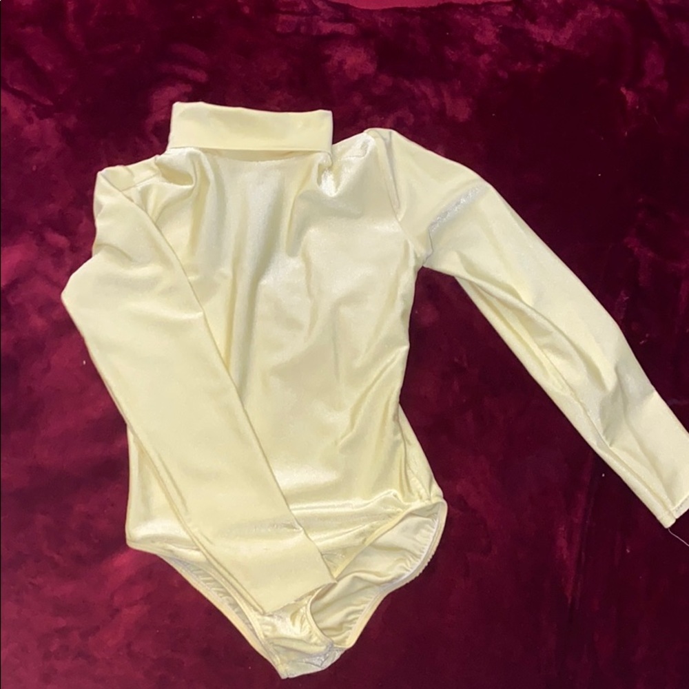 Neon yellow body suit